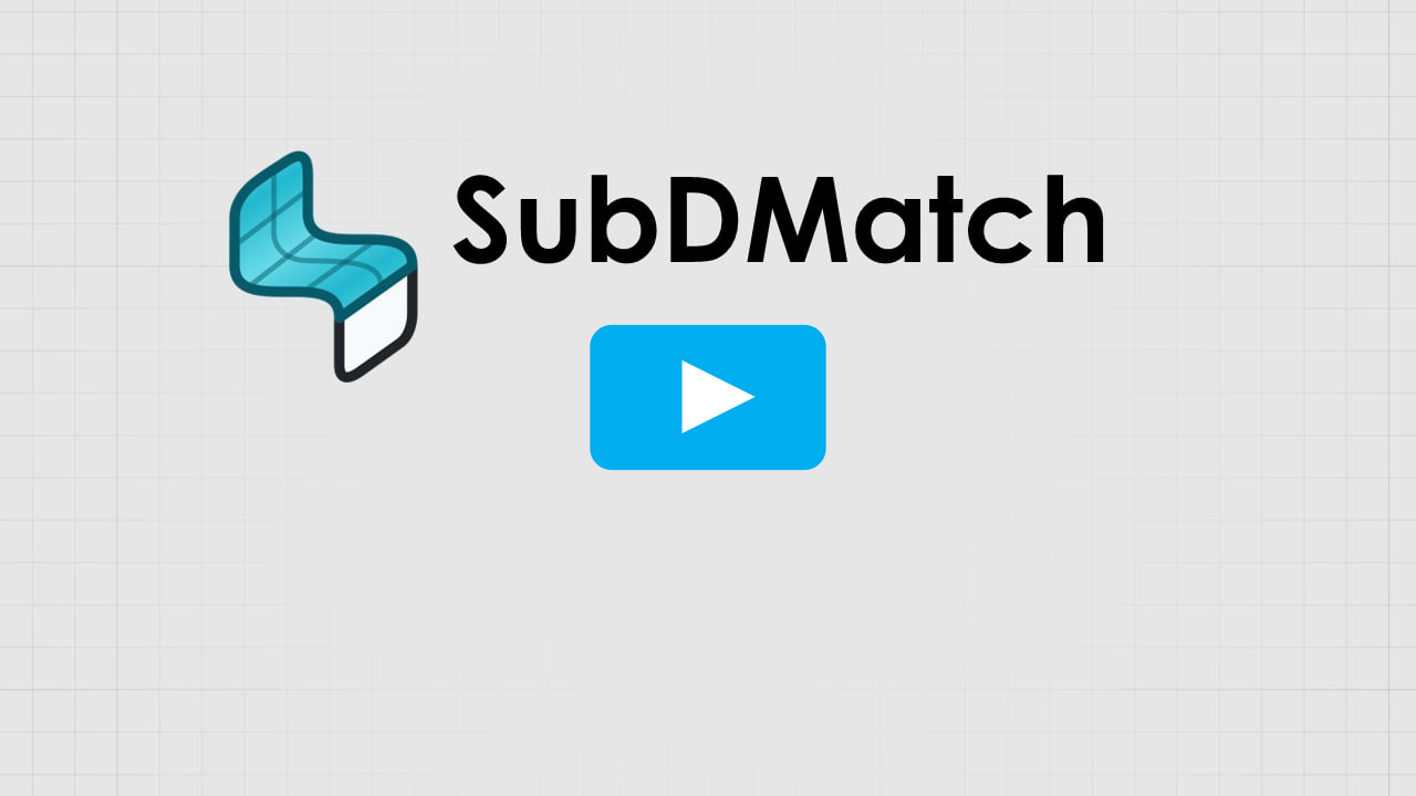 SubDMatch | New in Rhino 9 WIP